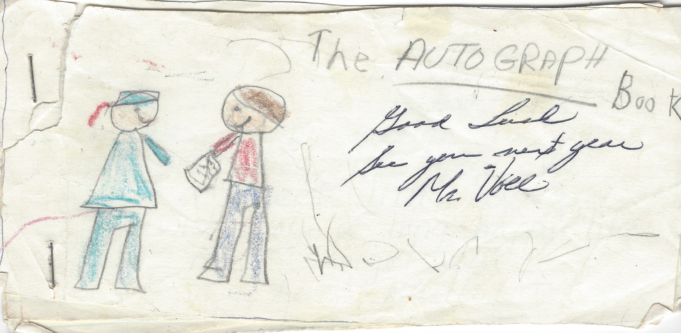 Autograph Book Entry