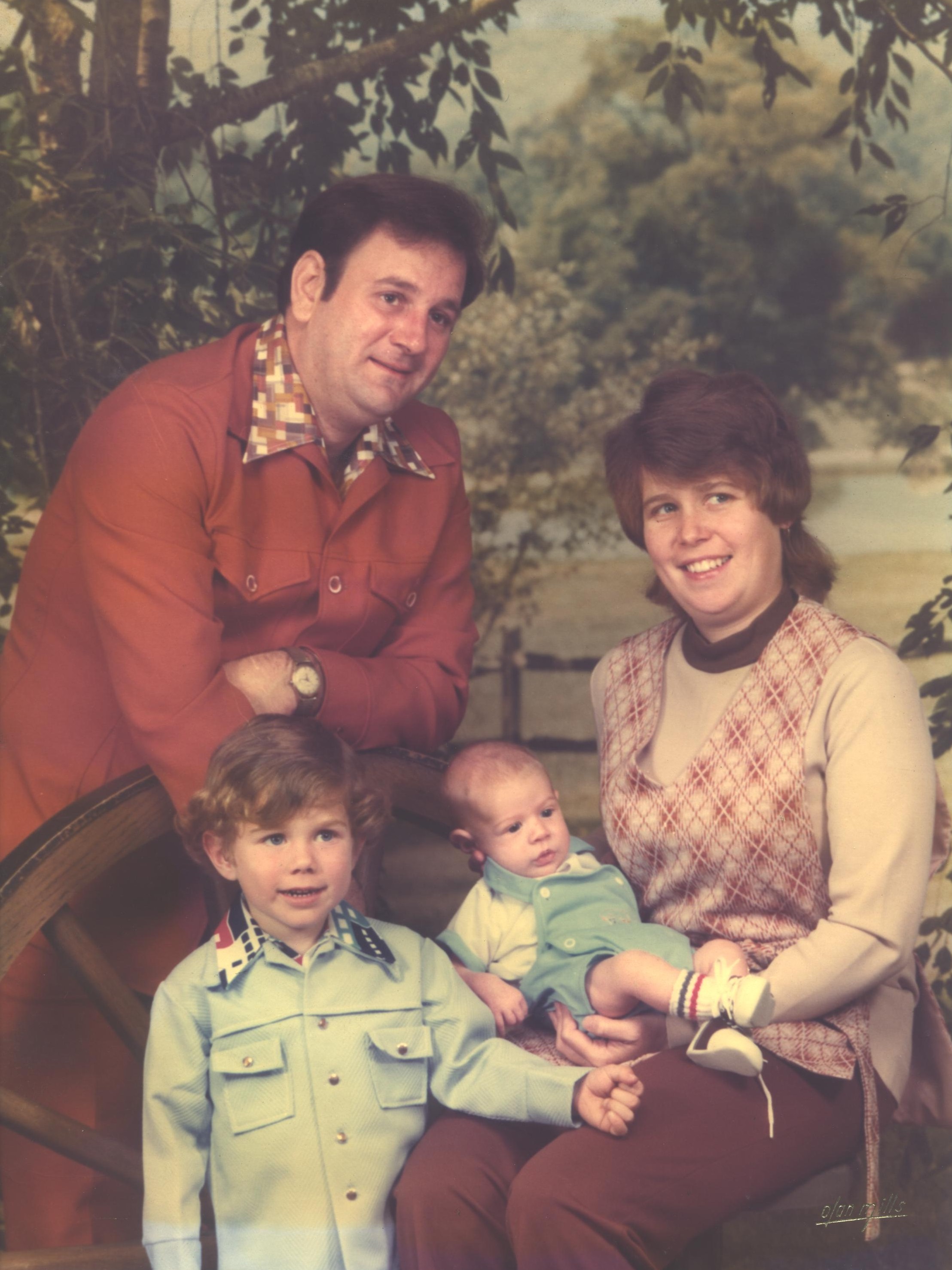 Family Portrait with baby Jeremy